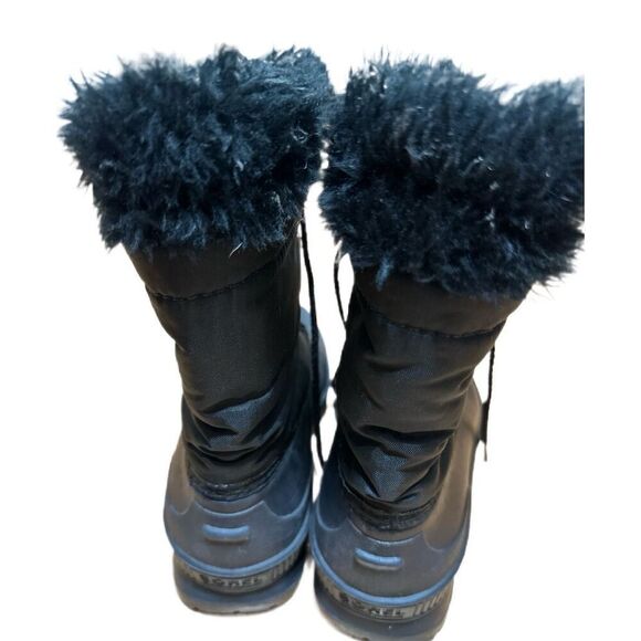 Sorel Womens Boots Snow Mid-Calf Winter Snow Black Size 7 Lace Up - Picture 2 of 8